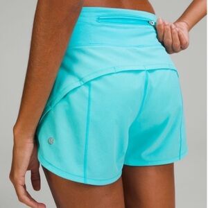 NWOT Lululemon Speed up Shorts 4”Electric Turquoise